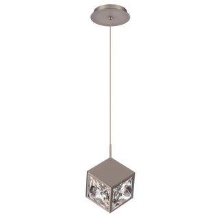 Buy brushed-nickel Ice Cube Mini Pendant by W.A.C. Lighting