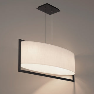 Buy black-and-white-shade Park Avenue Pendant by W.A.C. Lighting