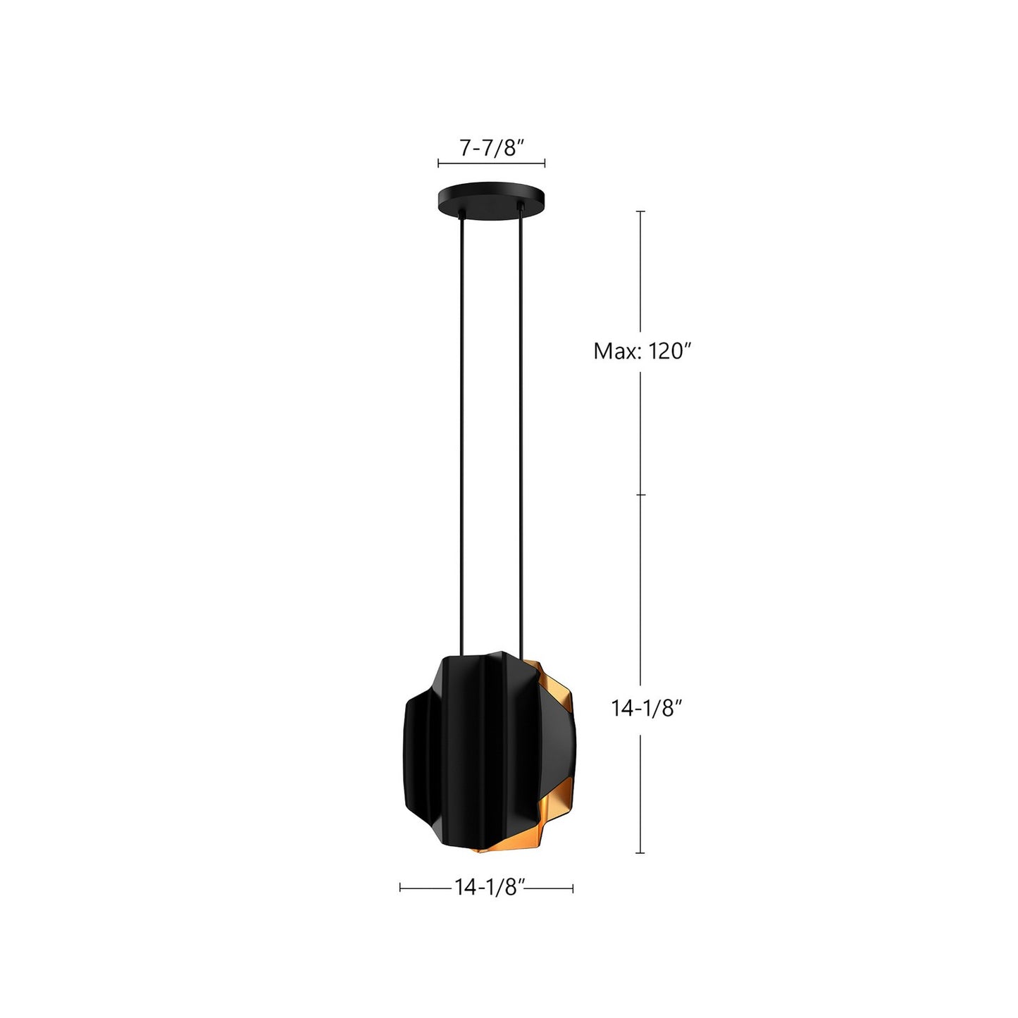 Kuzco Lighting-PD58014-BK/GD|ALT|1