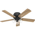 Shady Grove Hugger Ceiling Fan with Light by Hunter