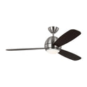 3-Blades Orbis Outdoor (Damp) Ceiling Fan with Light by Generation Lighting