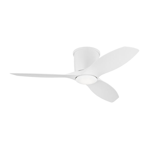 3-Blades Titus Outdoor (Damp) Hugger Ceiling Fan with Light by Generation Lighting