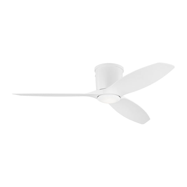3-Blades Titus Outdoor (Damp) Hugger Ceiling Fan with Light by Generation Lighting