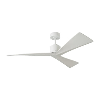 Buy matte-white-finish-with-matte-white-blades 3-Blades Adler Outdoor (Damp) Ceiling Fan by Visual Comfort Fan