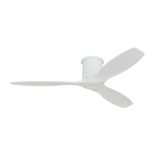Buy matte-white-finish-with-matte-white-blades Collins Outdoor (Damp) Hugger Ceiling Fan by Visual Comfort Fan