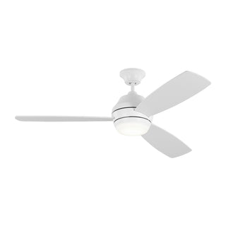Buy matte-white-finish-with-matte-white-blades 3-Blades Ikon Visual Comfort Fan by Visual Comfort Fan