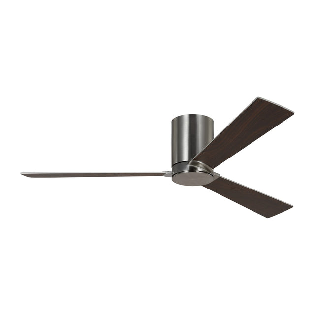 Rozzen Outdoor (Damp) Hugger Ceiling Fan (Light Kit Available) by Visual Comfort Fan