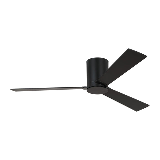 Rozzen Outdoor (Damp) Hugger Ceiling Fan (Light Kit Available) by Visual Comfort Fan