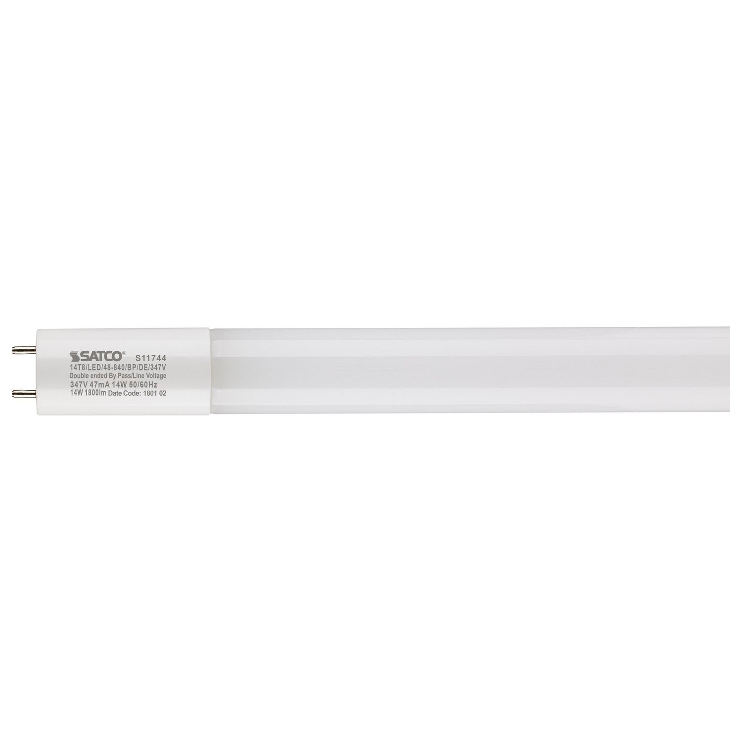 Satco - S11744 - Light Bulb - Gloss White from Lighting & Bulbs Unlimited.