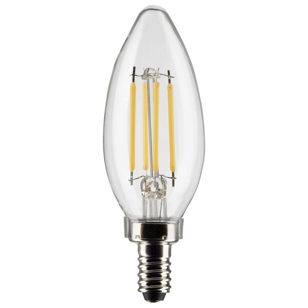 Torpedo 4 Watt E12 B11 120V Outdoor (Wet)LED 3500k Light Bulb by Satco
