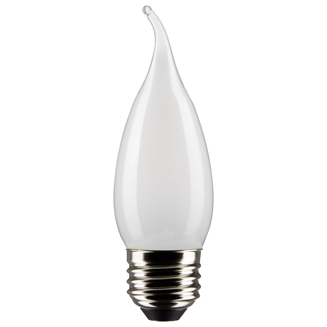 Flame Tip 5 Watt E26 CA10 120.00V LED 4000k Light Bulb by Satco