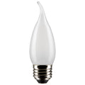 Flame Tip 5 Watt E26 CA10 120V Outdoor (Wet)LED 4000k Light Bulb by Satco