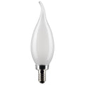Flame Tip 4 Watt E12 CA10 120V Outdoor (Wet)LED 3000k Light Bulb by Satco