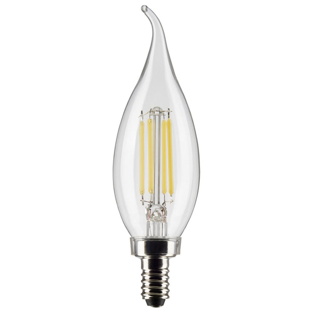 Flame Tip 5 Watt E12 CA10 120.00V LED 2700k Light Bulb by Satco