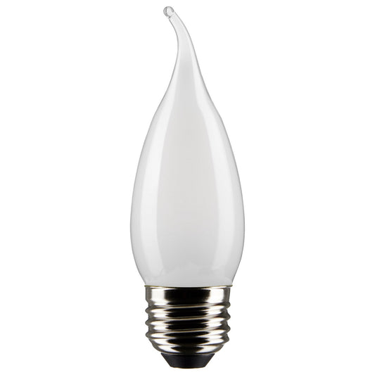 Flame Tip 5 Watt E26 CA10 120.00V LED 2700k Light Bulb by Satco