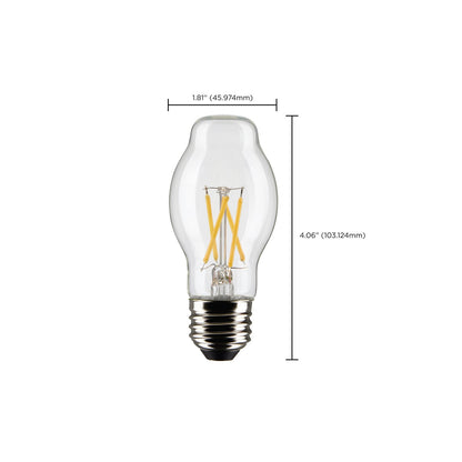 HID 5 Watt (60 Watt Equivalent) E26 BT15 120V LED 2700k Light Bulb by Satco