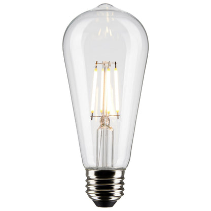 Antique 5 Watt (60 Watt Equivalent) E26 ST19 120V LED 2700k Light Bulb by Satco