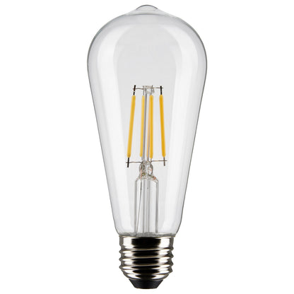 Antique 5 Watt (60 Watt Equivalent) E26 ST19 120V LED 2700k Light Bulb by Satco