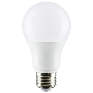 Buy frost-with-frost-glass 8 Watt E26 A19 120V Outdoor (Damp)LED 5000k Light Bulb by Satco