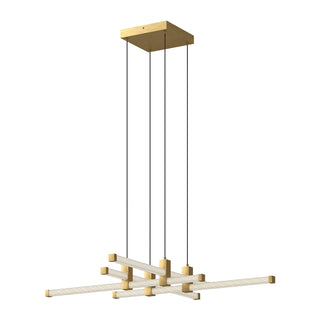 Buy brushed-gold Blade Chandelier by Kuzco Lighting