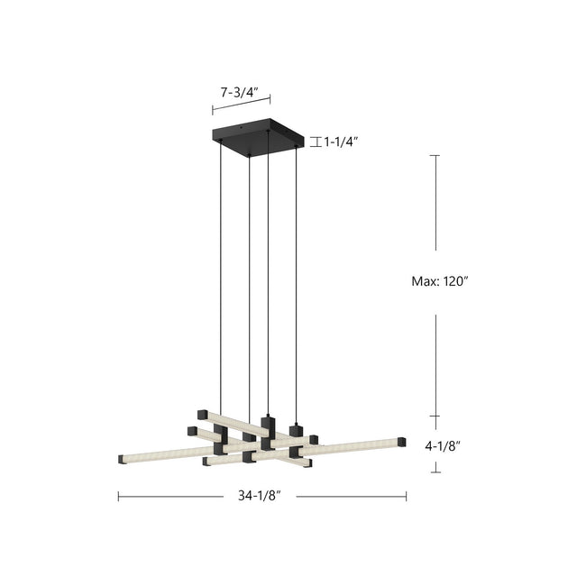 Kuzco Lighting-CH23534-BK|ALT|1