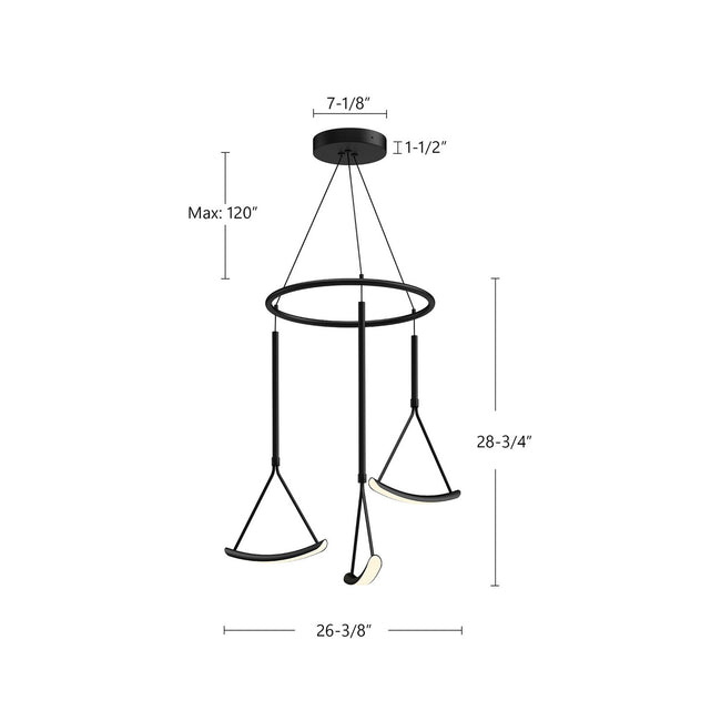 Kuzco Lighting-CH81527-BK|ALT|1