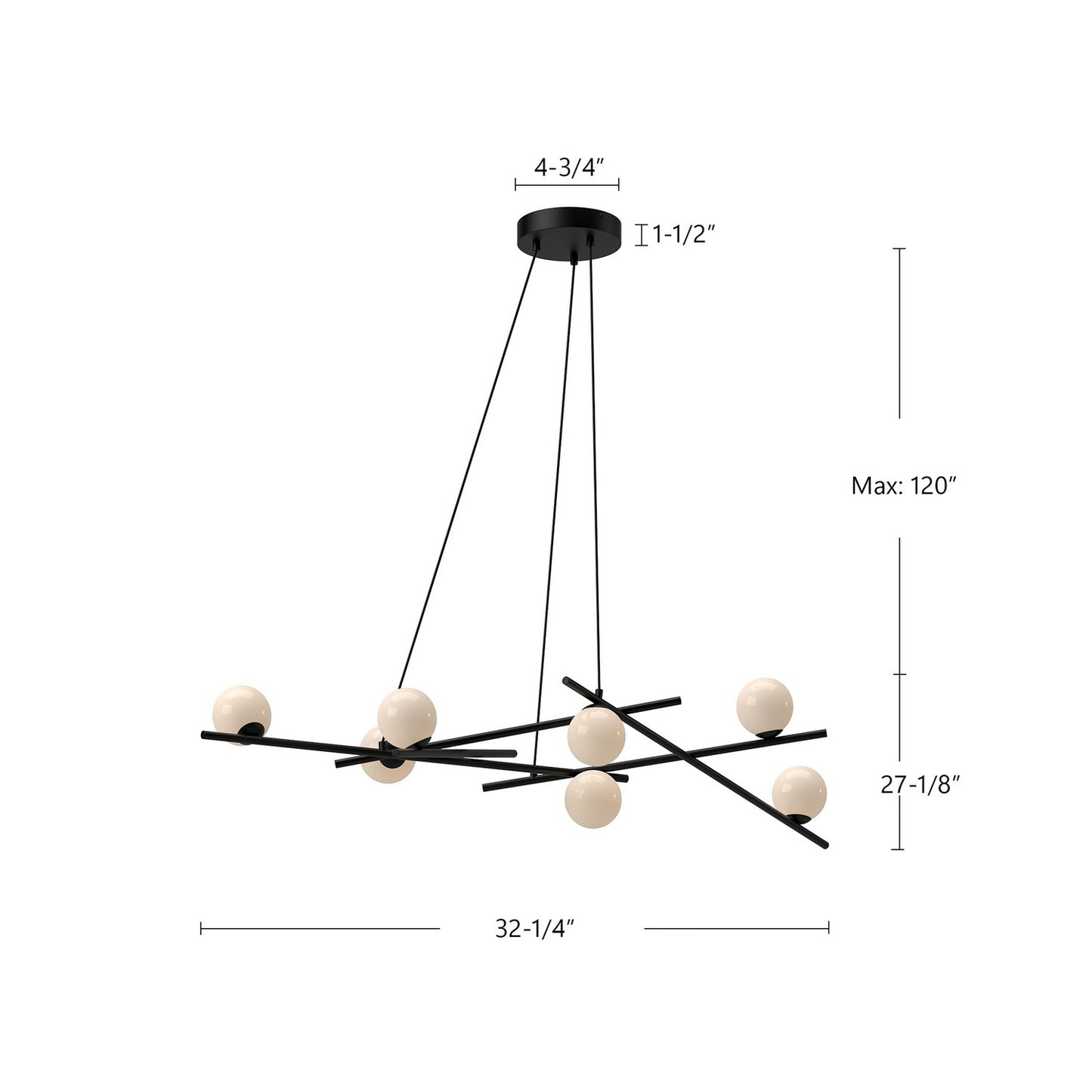 Kuzco Lighting-CH89854-BK/GO|ALT|1