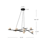 Kuzco Lighting-CH89854-BK/GO|ALT|1