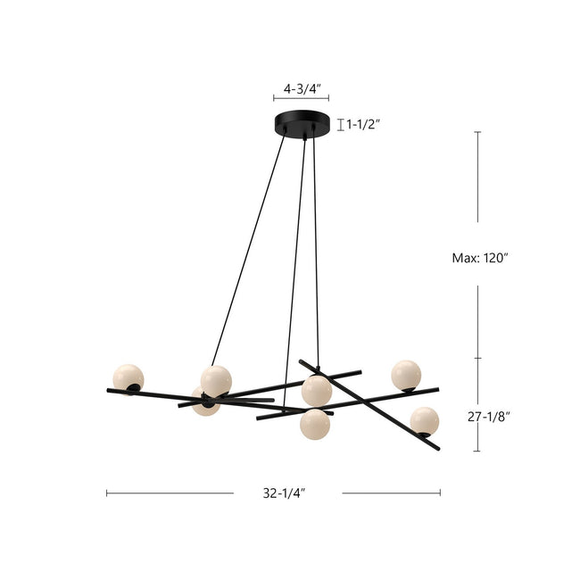 Kuzco Lighting-CH89854-BK/GO|ALT|1