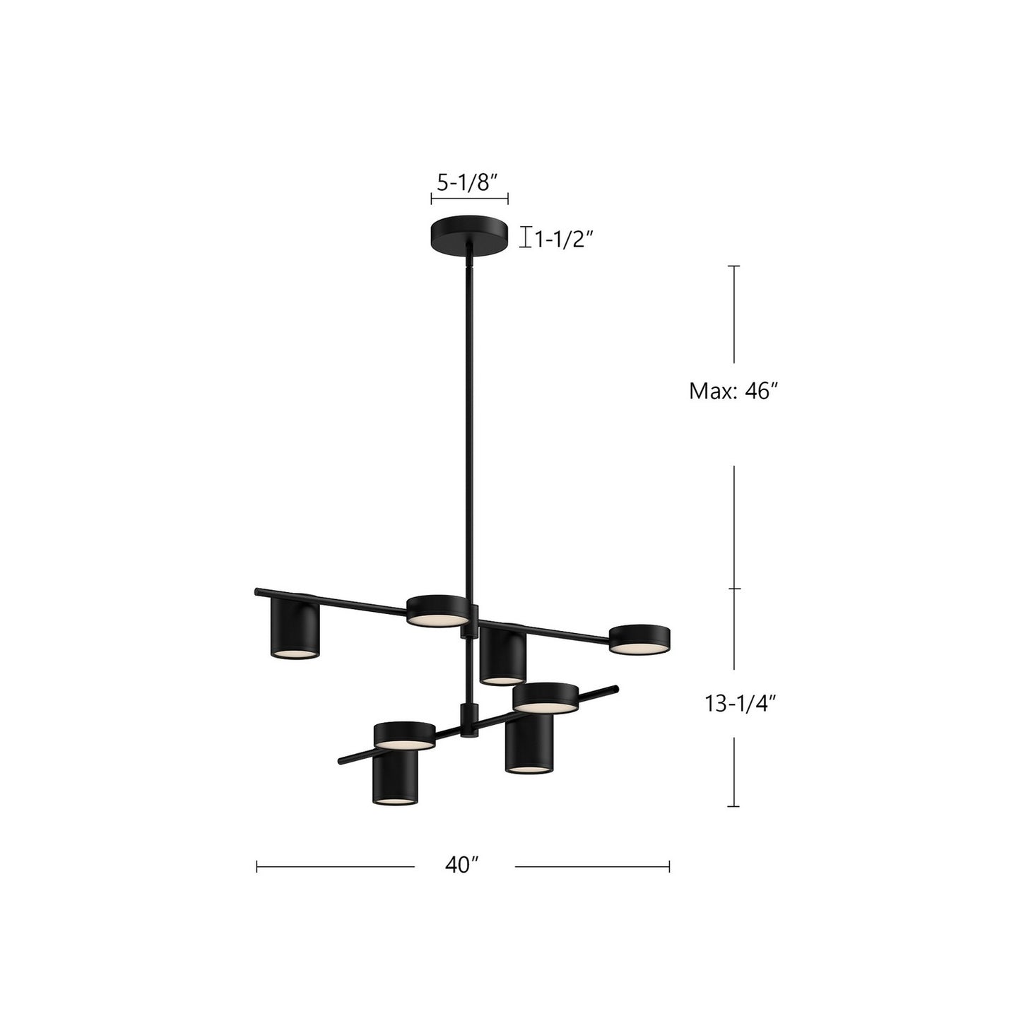 Kuzco Lighting-CH96840-BK|ALT|1