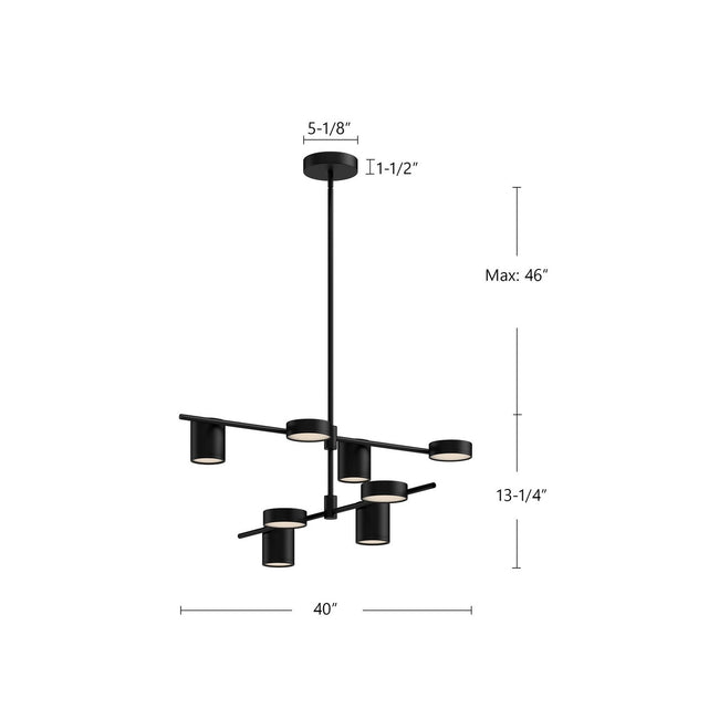 Kuzco Lighting-CH96840-BK|ALT|1