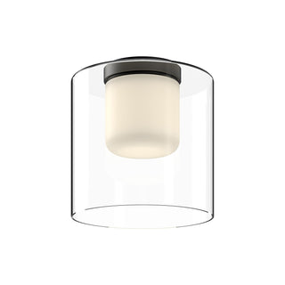 Buy black-clear Birch Outdoor (Damp) Flush Mount Ceiling Light by Kuzco Lighting
