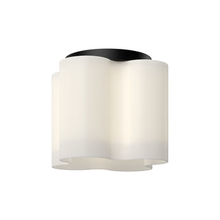Buy black-opal-glass Clover Outdoor (Damp) Flush Mount Ceiling Light by Kuzco Lighting