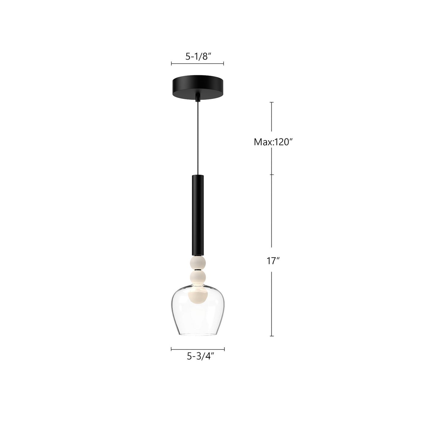Kuzco Lighting-PD30501-BK/CL|ALT|1