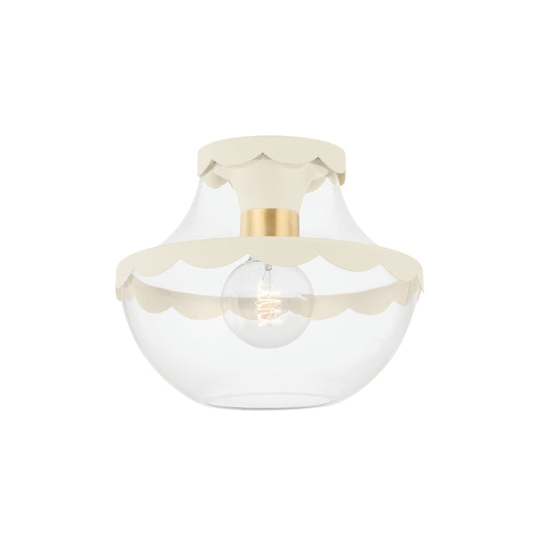 Alaina Outdoor (Damp) Semi-Flush Mount Ceiling Light by Mitzi