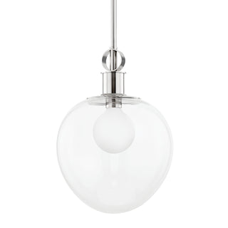 Buy polished-nickel Anna Outdoor (Damp) Pendant by Mitzi