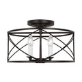 Beatrix Outdoor (Damp) Semi-Flush Mount Ceiling Light by Visual Comfort Studio