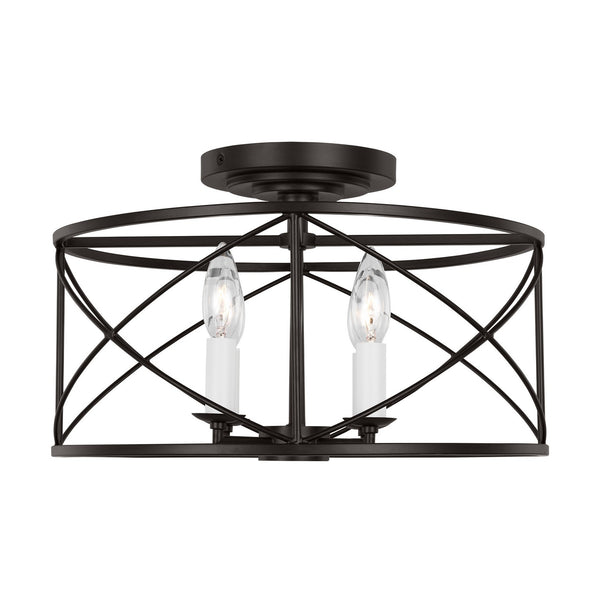Beatrix Outdoor (Damp) Flush Mount Ceiling Light by Visual Comfort Studio