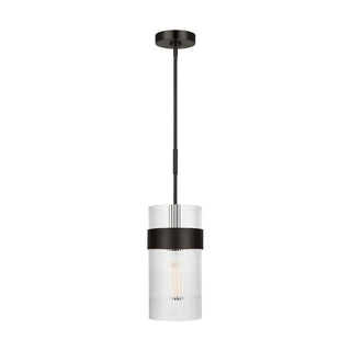 Buy aged-iron-with-clear-glass-and-clear-textured-shade Geneva Outdoor (Damp) Pendant by Visual Comfort Studio