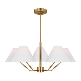 Buy satin-brass Burke Outdoor (Damp) Chandelier by Visual Comfort Studio