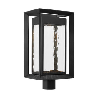 Buy textured-black-with-water-glass-and-clear-textured-shade Urbandale Outdoor (Wet) Post Lantern by Visual Comfort Studio