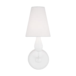 Buy matte-white-with-white-linen-glass-and-white-shade Ziba Vanity by Visual Comfort Studio