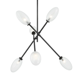 Buy black-brass-with-clear-glass Alberton Outdoor (Damp) Chandelier by Hudson Valley