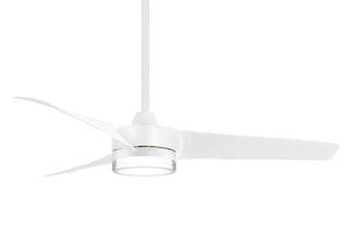 Buy flat-white-finish-with-flat-white-blades Veer Ceiling Fan by Minka Aire