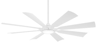 Buy flat-white-finish-with-flat-white-blades Future Outdoor (Wet) Ceiling Fan by Minka Aire
