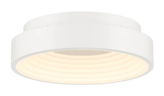 Buy matte-white-with-frosted-white-glass Conc Outdoor (Damp) Flush Mount Ceiling Light by George Kovacs