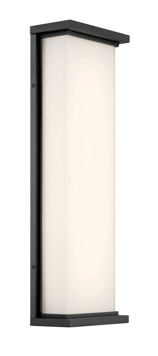 Buy sand-coal-black-with-frosted-aquarium-glass-glass-and-white-shade Caption Outdoor (Wet) Sconce by George Kovacs