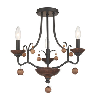 Buy old-world-bronze Colonial Charm Semi-Flush Mount Ceiling Light by Minka-Lavery