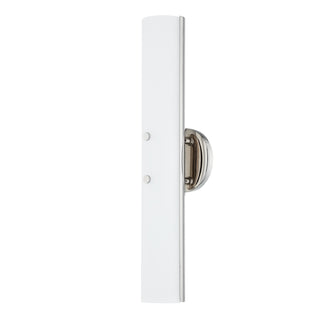 Buy polished-nickel-with-opal-matte-glass-and-white-shade Titus Outdoor (Damp) Sconce by Troy Lighting