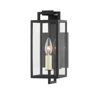 Buy forged-iron-with-clear-glass-and-clear-shade Beckham Outdoor (Wet) Wall Lantern by Troy Lighting